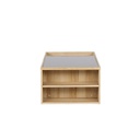 Montina Coffee Table - Smoked Glass - Lindberg Oak