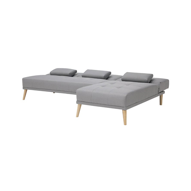 Charter Sofa Bed - Natural Wood Legs - Grey