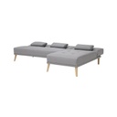 Charter Sofa Bed - Natural Wood Legs - Grey
