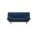 Malicia Sofa Bed - Wood Legs - Navy Blue Fabric