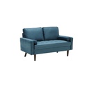 Melotto Sofa 2 Seater - Eucalyptus - Blue Velvet
