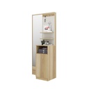 Nikko Dressing Table DT80 - Lindberg Oak/White Linen