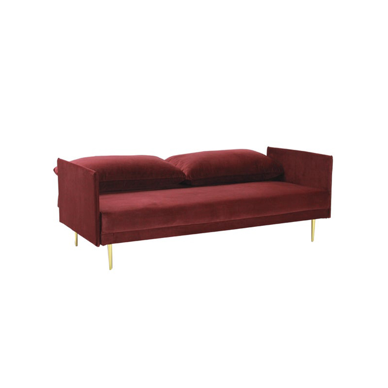 Julio Sofa Bed-Red Velvet
