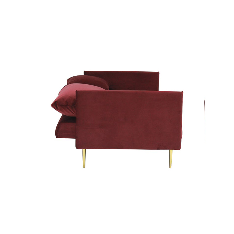 Julio Sofa Bed-Red Velvet