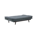 Malicia Sofa Bed - Brown Wood Legs - Grey Fabric