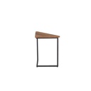 PIXIE-D60 End Table - Black Steel / Wood