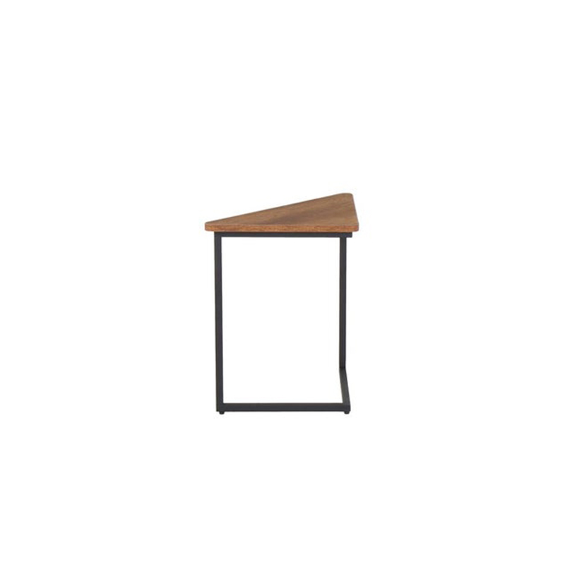 PIXIE-D60 End Table - Black Steel / Wood
