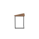 PIXIE-D60 End Table - Black Steel / Wood