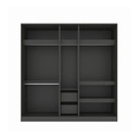 Patinal Wardrobe WE200-200ADM01 - Lindberg Oak/Dark Grey
