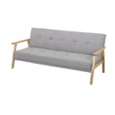 Marine Sofabed-Wood/Dark Gray