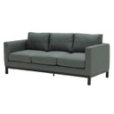 Rocco Sofa-Wood Leg/Dark Gray Fabric 3s