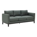 Rocco Sofa-Wood Leg/Dark Gray Fabric 3s