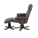 Camber Recliner+Stool-Leather/SL Brown/1RE