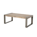 Fania-C Coffee Table-Dark Grey Steel/Natural Wood