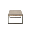 Fania-C Coffee Table-Dark Grey Steel/Natural Wood