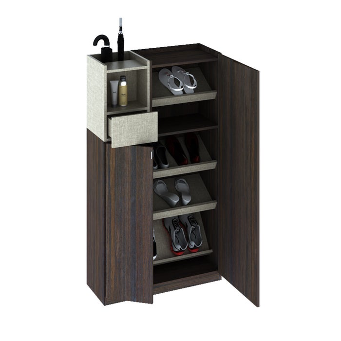 Eva Shoes Cabinet SH80-Royal Acacia/I-Twist