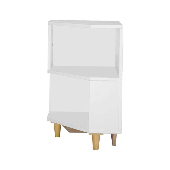 KC-Play Cornen-A/Corner Shelf Cabinet C40-White
