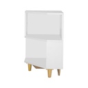 KC-Play Cornen-A/Corner Shelf Cabinet C40-White