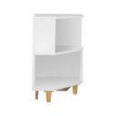 KC-Play Cornen-A/Corner Shelf Cabinet C40-White