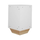 KC-Play Cornen-A/Corner Shelf Cabinet C40-White