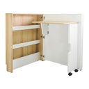 KC-Play Picki Table-Shelf DKBS80 -White/Lindberg Oak