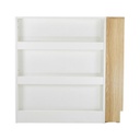 KC-Play Picki Table-Shelf DKBS80 -White/Lindberg Oak