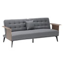 Jayda Sofa Bed-Walnut/Grey/Black Grey
