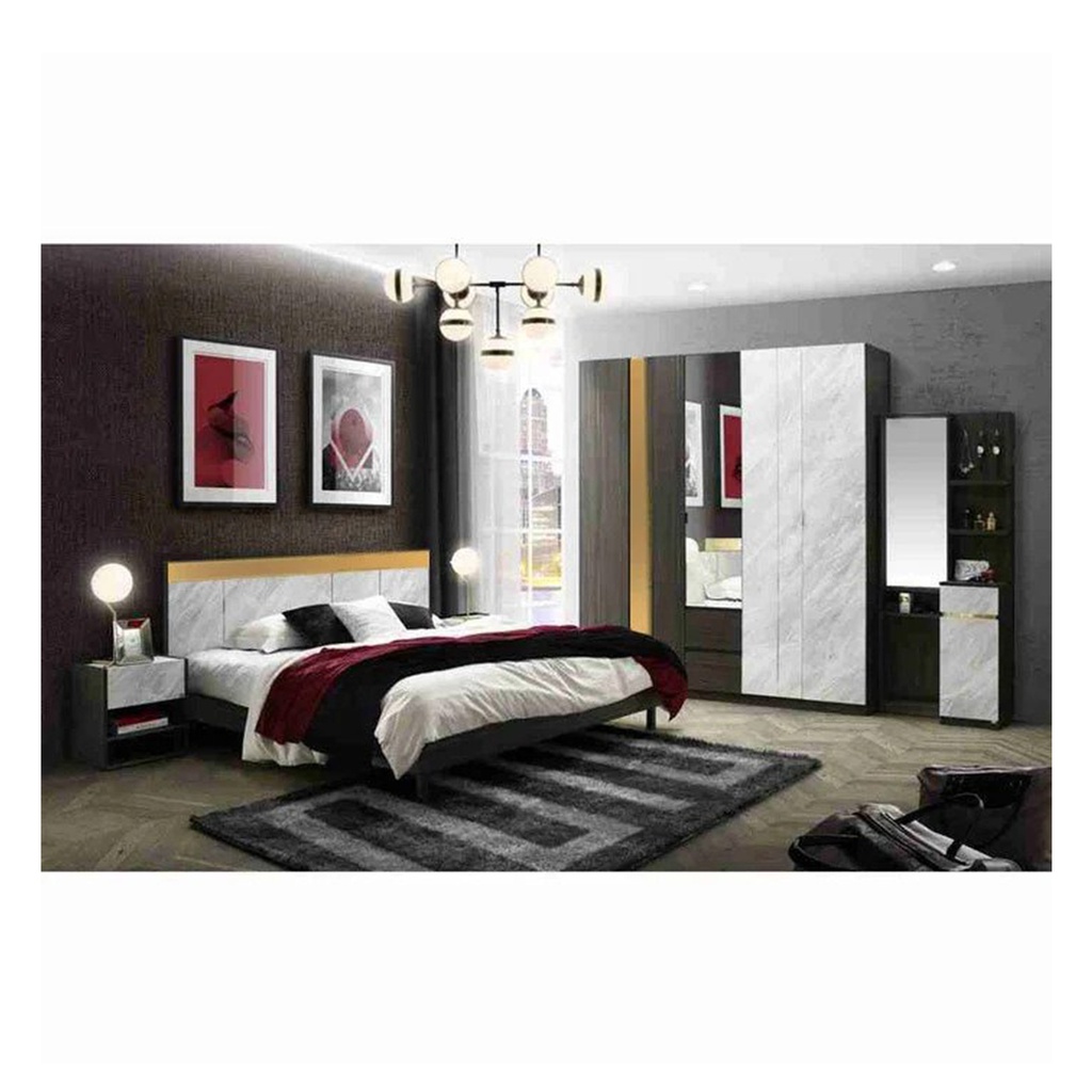 Reiss Bedroom Set 6ft - Royal-Grey Sand