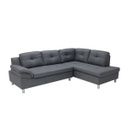 Tulio Sofa - Right Corner - Fabric Grey