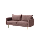 Mindcraft Sofa 3 Seater-Pink Velvet