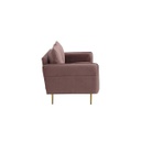 Mindcraft Sofa 3 Seater-Pink Velvet