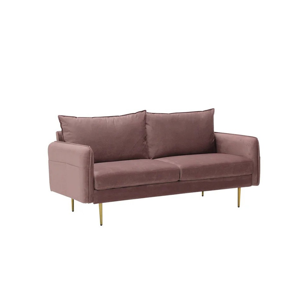 Mindcraft Sofa 3 Seater-Pink Velvet