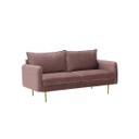Mindcraft Sofa 3 Seater-Pink Velvet