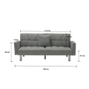 Convis Sofa Bed - Chrome Grey