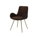 Youto Chair - Gold/Brown Velvet
