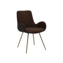 Youto Chair - Gold/Brown Velvet