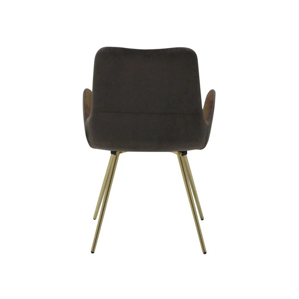 Youto Chair - Gold/Brown Velvet