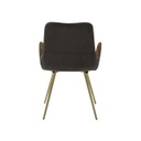 Youto Chair - Gold/Brown Velvet