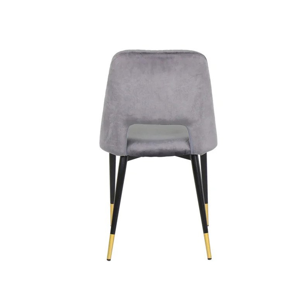 Tara Chair - Gold/Black/Grey Velvet