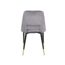 Tara Chair - Gold/Black/Grey Velvet