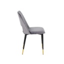 Tara Chair - Gold/Black/Grey Velvet