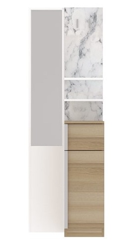 Marzera Standing  Dressing Table 1pcs (Carrara)