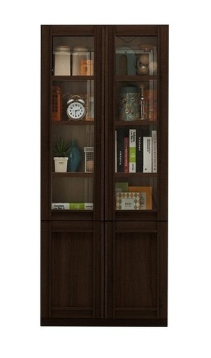 Lybrary Showcase  SC80 - Wenge/Glass