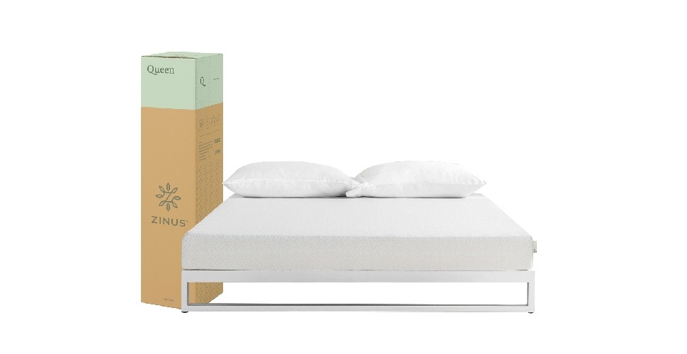 Zinus Elise 6ft × 6.5ft - Green Tea Memory Foam Mattress - 15cm