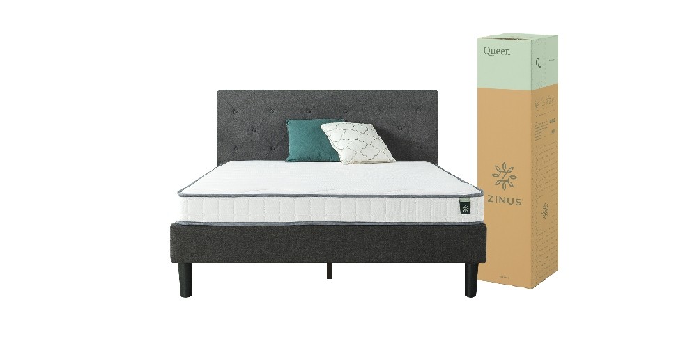 Zinus Harvey 6ft × 6.5ft - Hybrid Spring Mattress - 15cm
