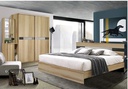 Harper Bedroom Set 5ft - Lindberg Oak