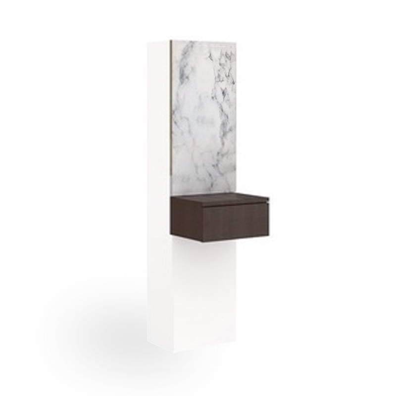 Marzera Night Table 30cm Wide - Wenge/Carrara Matt-PHG