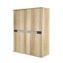 Harper Wardrobe 160cm Wide - Lindberg Oak
