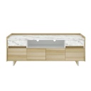 Marzera Sideboard TV160cm Wide Carrara Matt -Lindberg Oak
