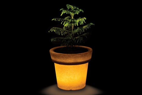 Sereno - Eloisa 60 Illuminated Planter Brown Stone